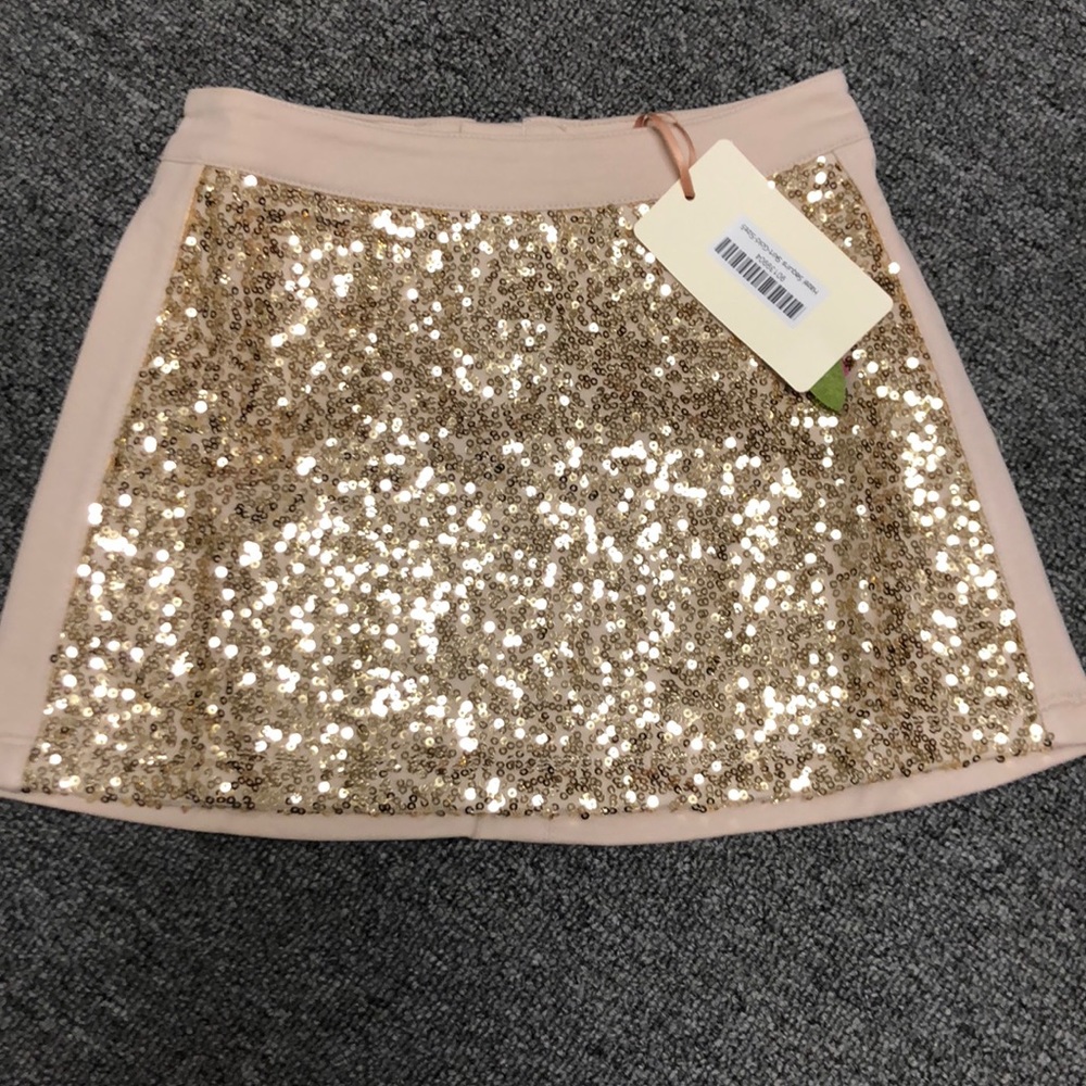 Cute, sequins gold girl’s skirt